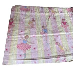 Vintage Laura Ashley Valance  Ballerina Yellow Pink 17” X 88”  USA